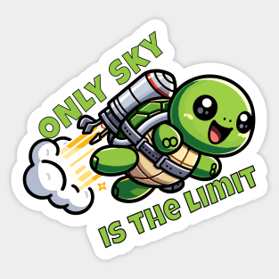 Only sky is the limit Sticker